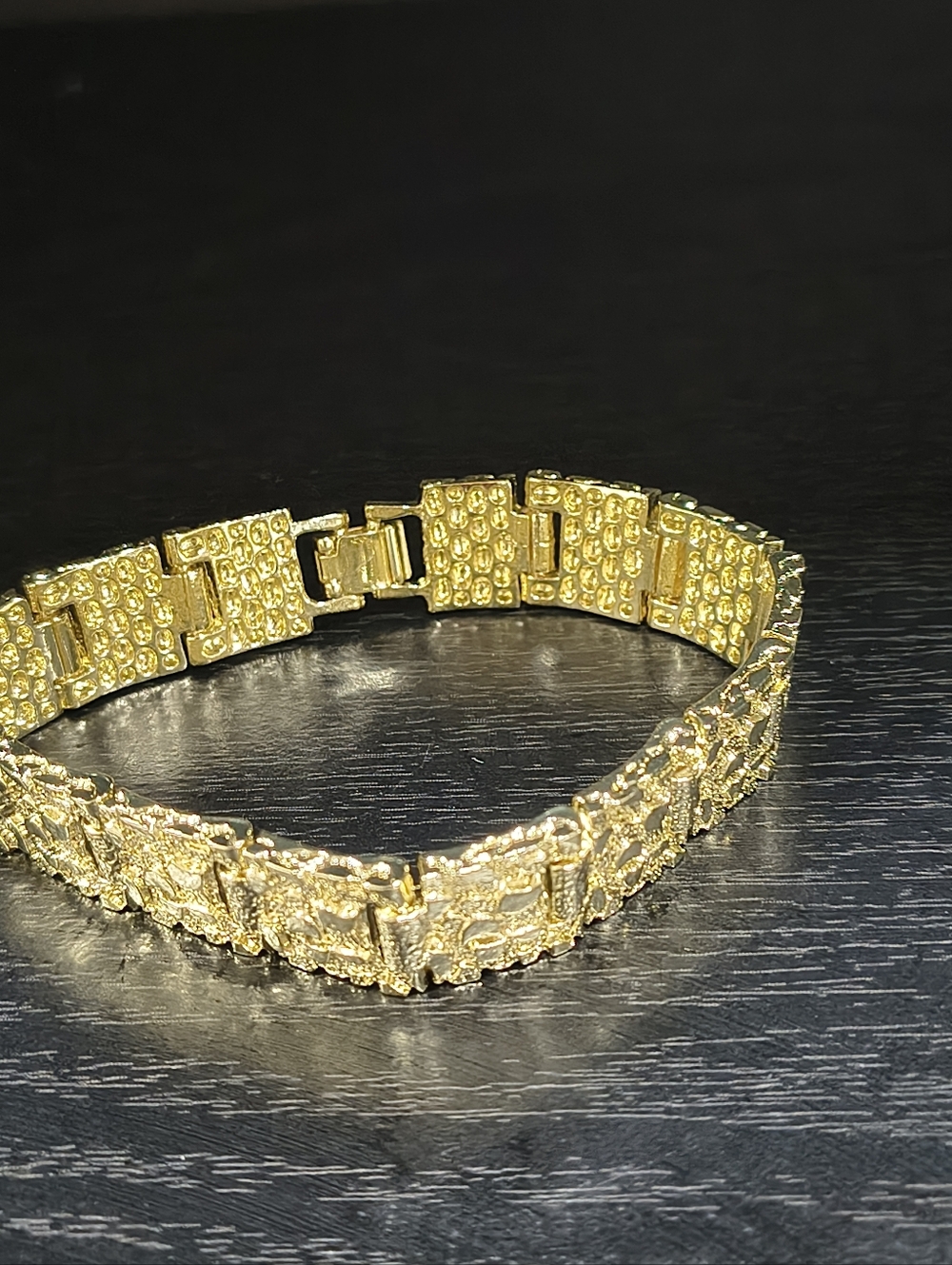 14k Gold Plated Bracelet 15 mm Wide - Picture 2 of 3